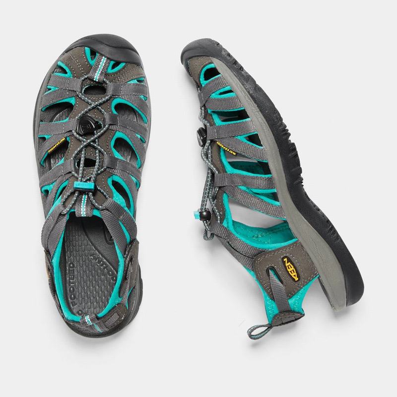 Keen Whisper Womens Hiking Sandals Grey/Blue Wholesale (8240-OWGIN)